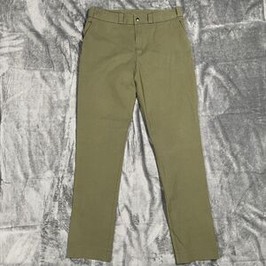Salomon Chino Pants Mens L Green Stretch Canvas Casual Travel Hiking